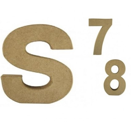 Litere si Numere din Carton Presat